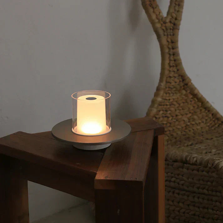 AuraLume Touchless Candle Lamp – Rechargeable Lighting
