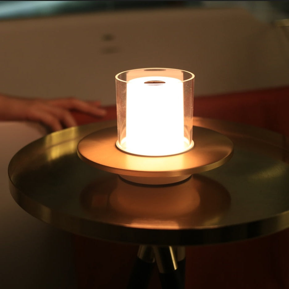AuraLume Touchless Candle Lamp – Rechargeable Lighting