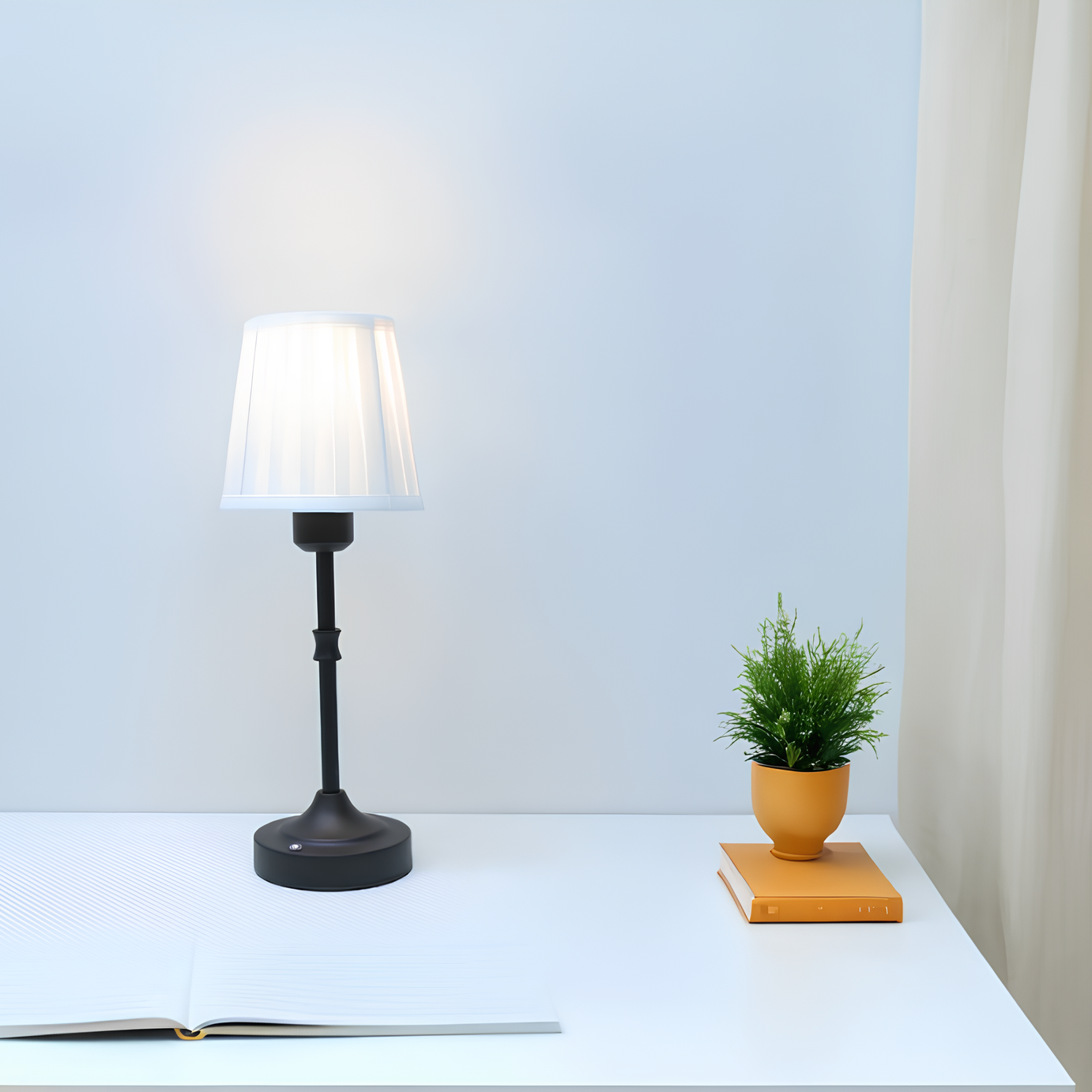 LumaAura Rechargeable Wireless Dimmable Table Lamp