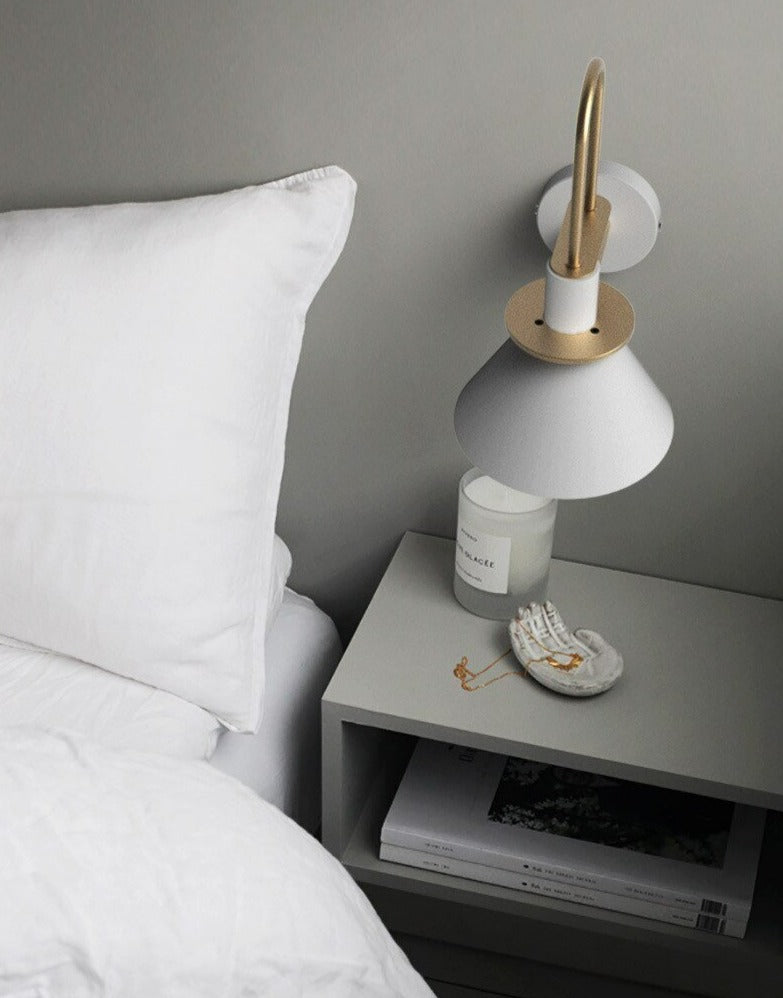 Astraeon Modern Wall Sconce with Matte Finish and Gold