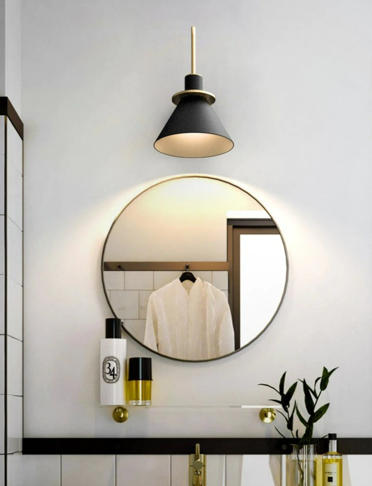 Astraeon Modern Wall Sconce with Matte Finish and Gold