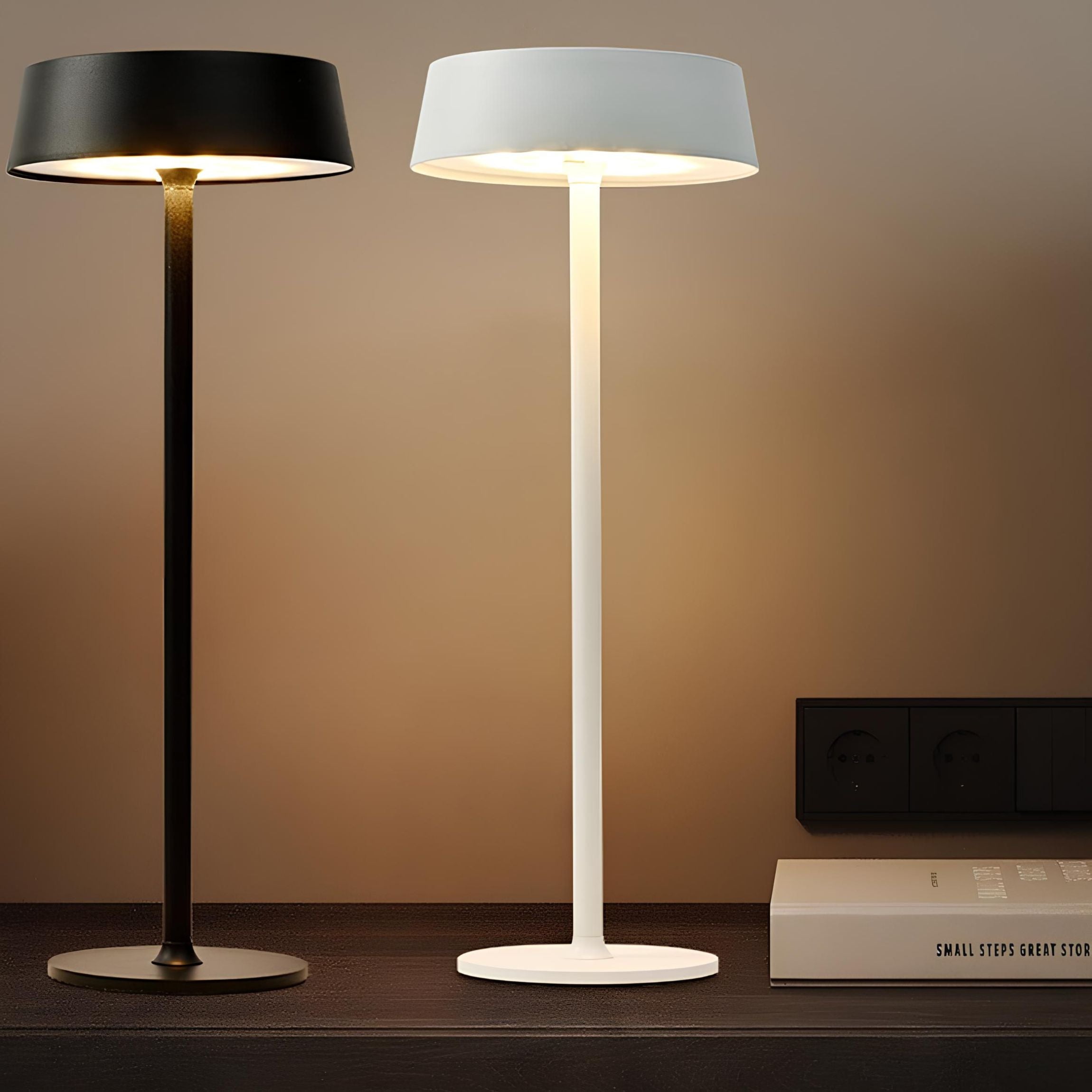 LumaNova Glow Table Lamp - Rechargeable and Dimmable LED