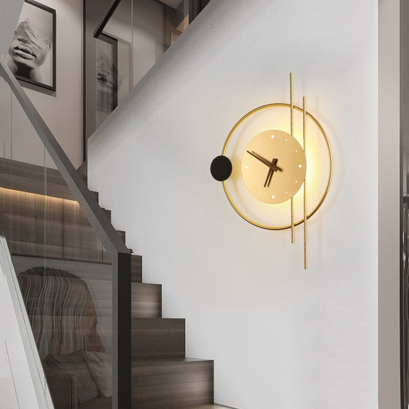 LumaClock Modern LED Wall Clock and Light Accent for Rooms