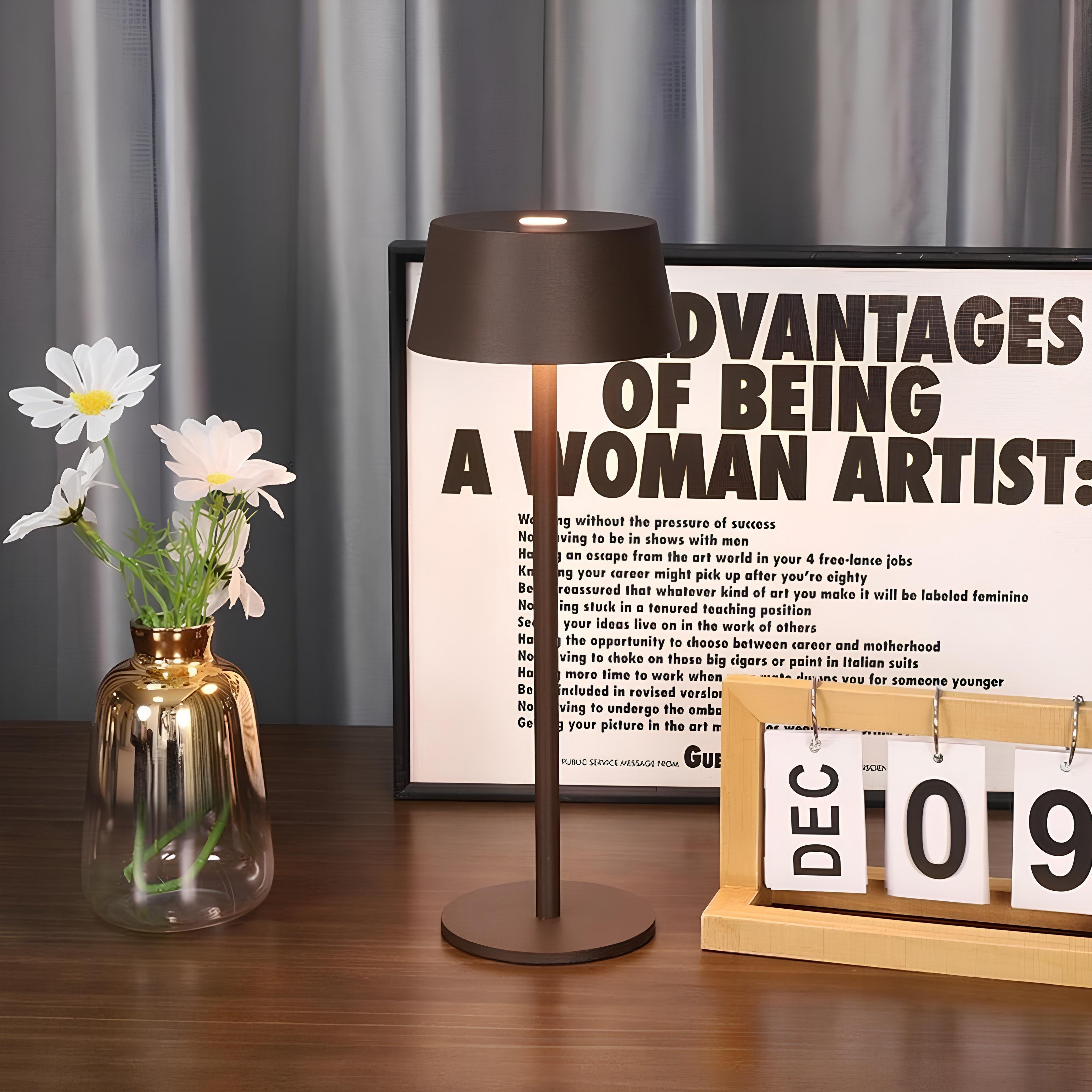 LumaNova Glow Table Lamp - Rechargeable and Dimmable LED