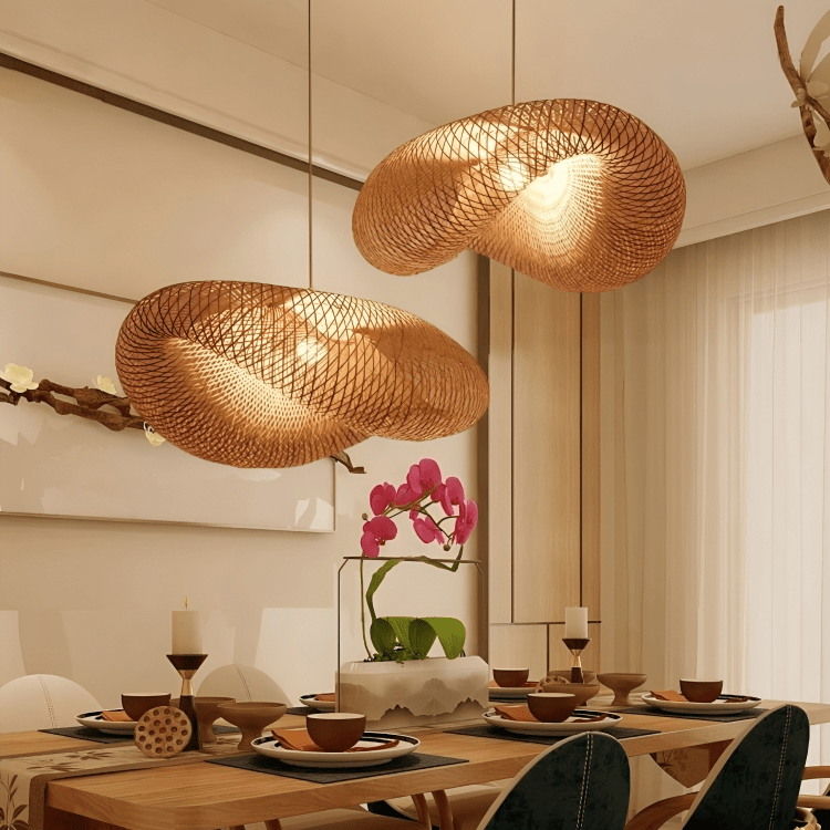 Rattan Pendant Light For Modern Homes Elegant Hanging Lamp